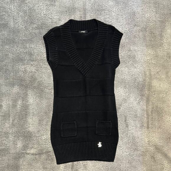 Xoxo y2k monochrome sweater vest - Picture 1 of 8